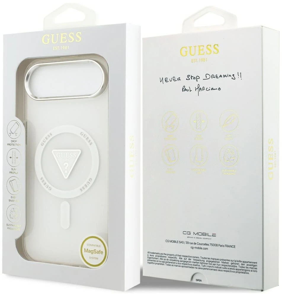Guess IML Gradient Triangle Logo MagSafe dėklas iPhone Air