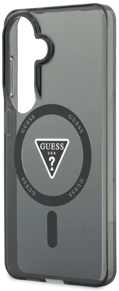 Dėklas Guess IML Gradient Triangle MagSafe Samsung Galaxy S26 juodos spalvos