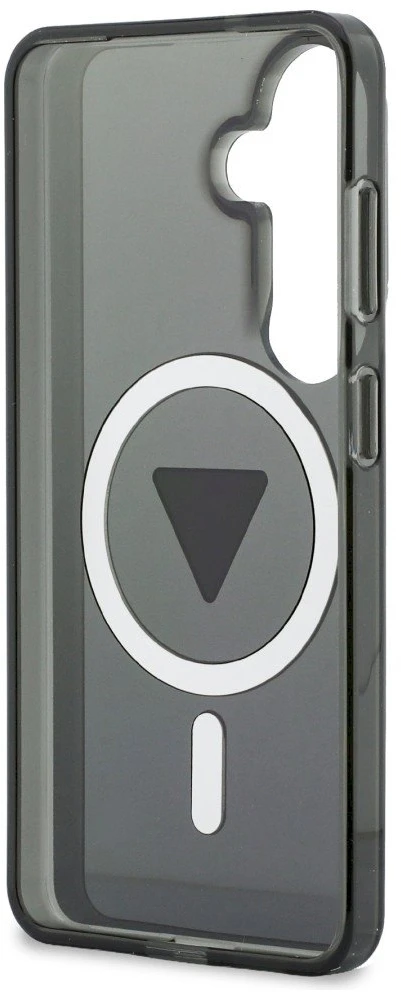 Dėklas Guess IML Gradient Triangle MagSafe Samsung Galaxy S26 juodos spalvos
