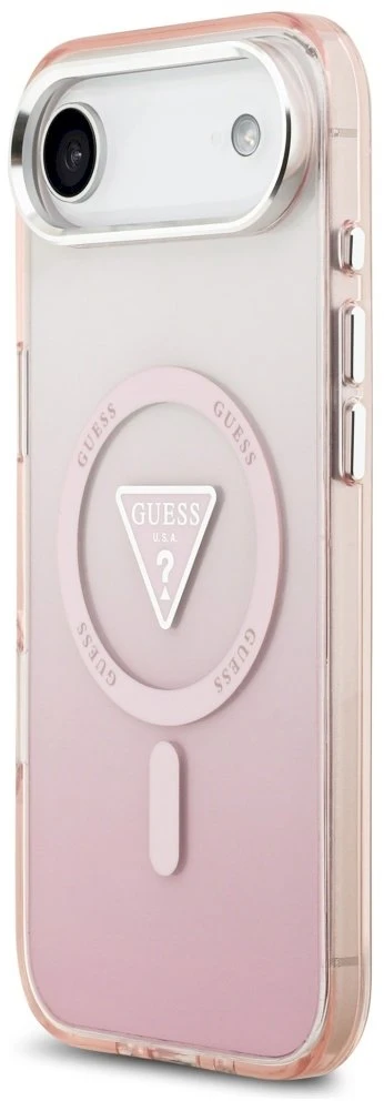 Guess dėklas iPhone Air su MagSafe, rožinis