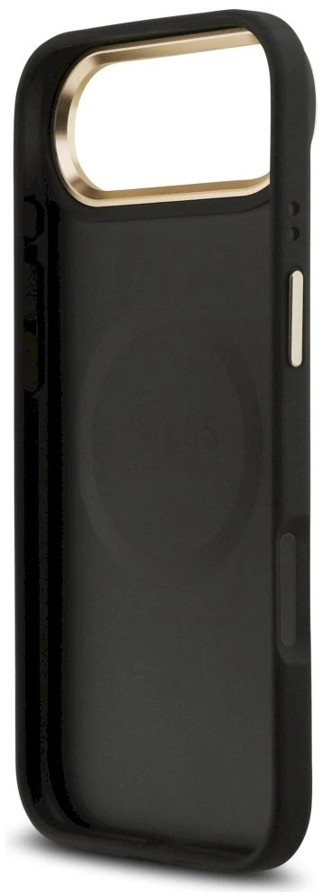 „Guess Peony Hot Stamp MagSafe“ dėklas, skirtas „iPhone Air“ – Juodas