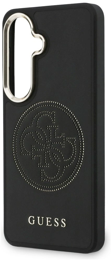 Guess PU Perforated 4G Logo Magnetic dėklas skirtas Samsung Galaxy S26 juodos spalvos