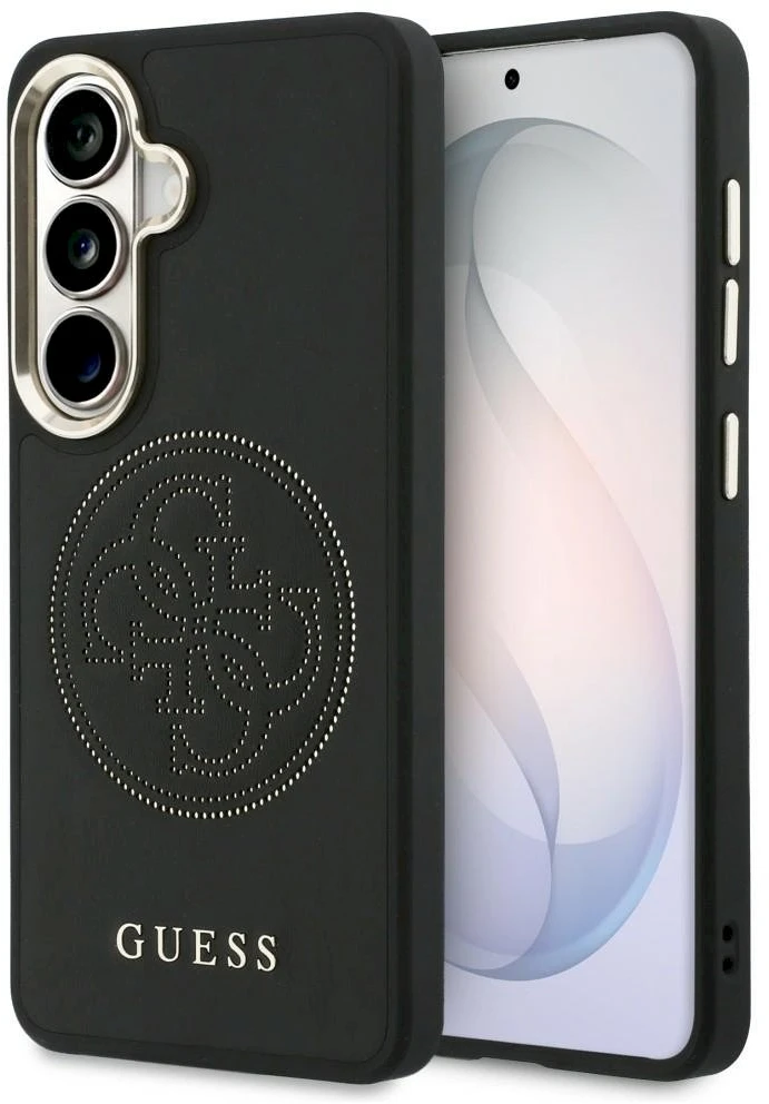 Guess PU Perforated 4G Logo Magnetic dėklas skirtas Samsung Galaxy S26 juodos spalvos