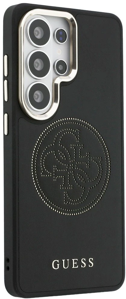 Guess PU Perforated 4G Logo Magnetic dėklas skirtas Samsung Galaxy S26 Ultra juodos spalvos