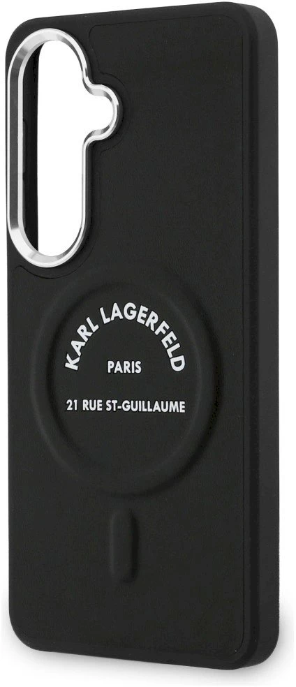Karl Lagerfeld PU RSG Logo Magnetic dėklas skirtas Samsung Galaxy S26+ juodos spalvos