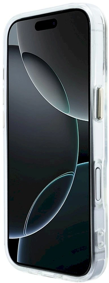 „Karl Lagerfeld IML K Head Logo MagSafe“ dėklas, skirtas „iPhone 17“ – skaidrus