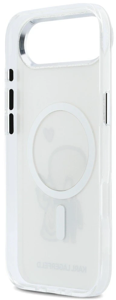 „Karl Lagerfeld Karl & Choupette Back MagSafe“ dėklas, skirtas „iPhone Air“ – skaidrus
