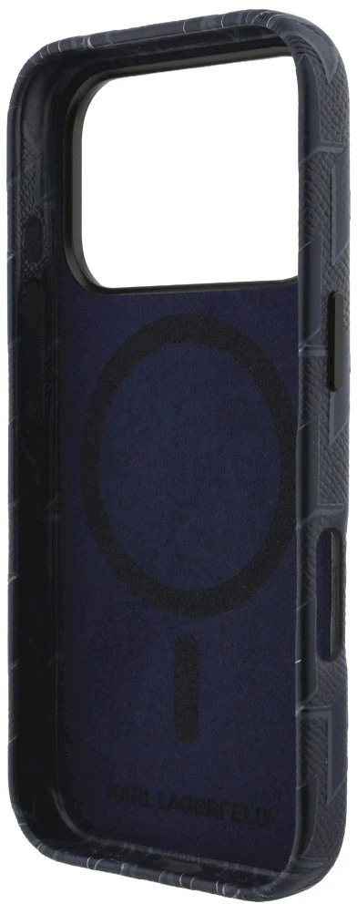 Dėklas Karl Lagerfeld Monogram Logo MagSafe Case for iPhone 17 Pro - Mėlyna