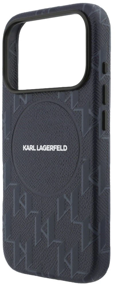 Dėklas Karl Lagerfeld Monogram Logo MagSafe Case for iPhone 17 Pro - Mėlyna