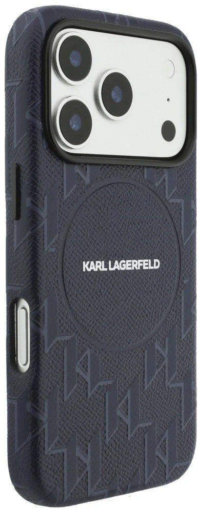 Dėklas Karl Lagerfeld Monogram Logo MagSafe Case for iPhone 17 Pro - Mėlyna