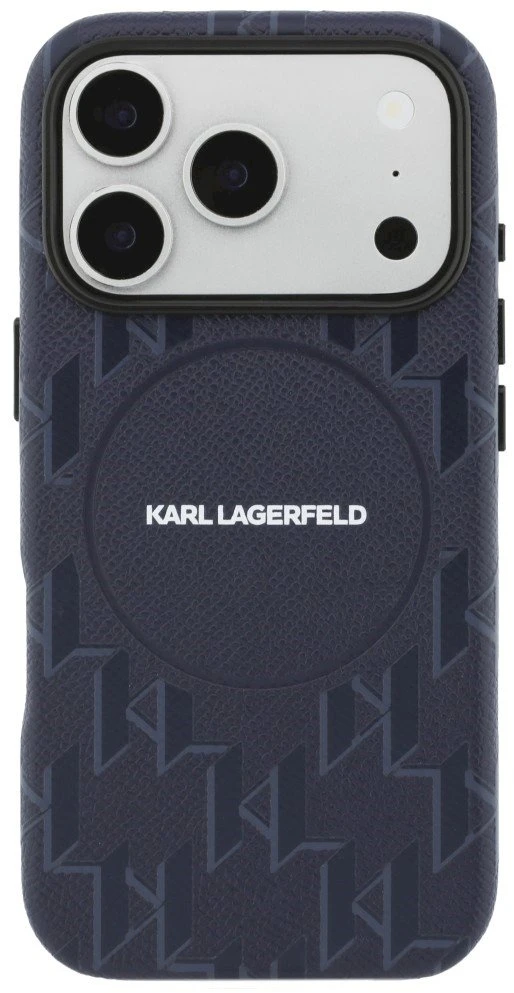 Dėklas Karl Lagerfeld Monogram Logo MagSafe Case for iPhone 17 Pro - Mėlyna