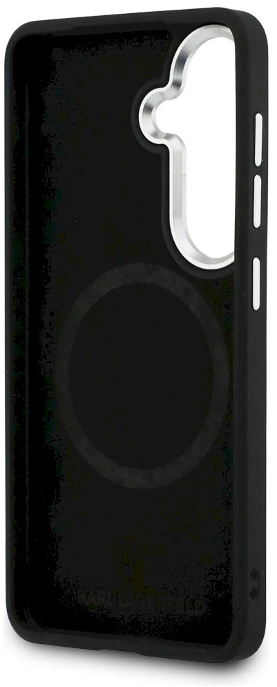 Dėklas Karl Lagerfeld Perforated KL MagSafe Samsung Galaxy S26 rudos spalvos