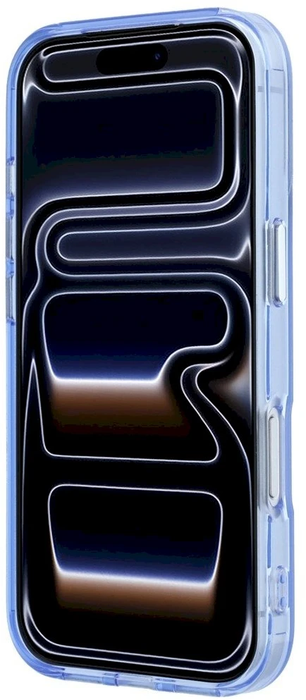 Dėklas Lacoste IML Šerkšnuotas MagSafe, skirtas iPhone 18 Pro / 17 Pro, mėlynas