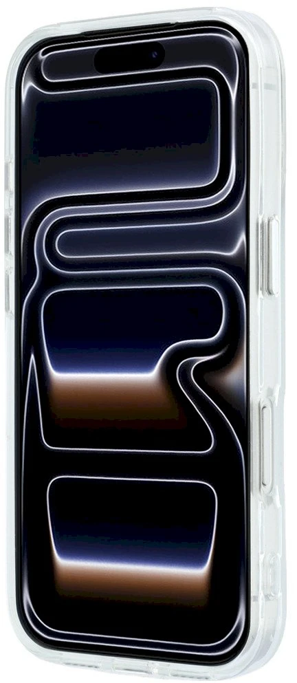 Lacoste IML Frosted Petit Pique Metal Logo MagSafe dėklas, skirtas iPhone 18 Pro Max, skaidrus