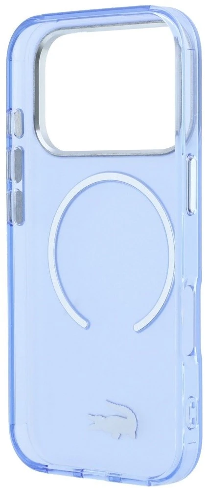 Dėklas Lacoste IML Šerkšnotas MagSafe, skirtas iPhone 18 Pro Max / 17 Pro Max, mėlynas