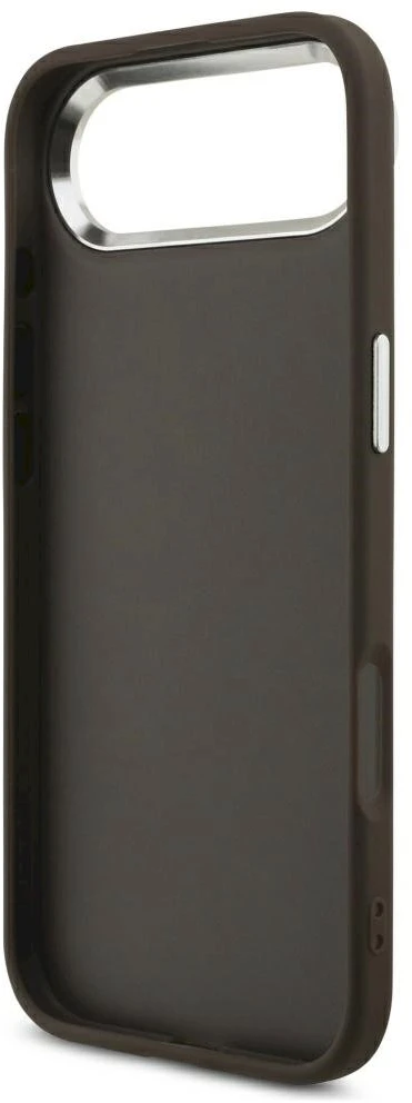 „Guess 4G Big 4G Classic“ logotipo dėklas, skirtas „iPhone 17 Air“ - ruda ir sidabrinė