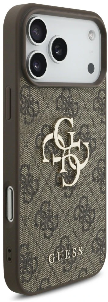 Dėklas Guess 4G Big Logo skirtas Apple iPhone 17 Pro Max rudos spalvos