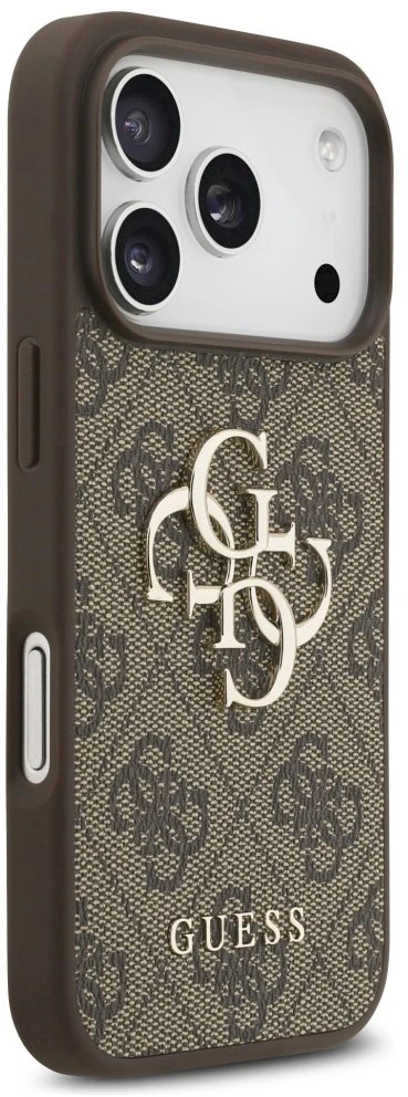 Dėklas Guess 4G Big Logo skirtas Apple iPhone 17 Pro rudos spalvos