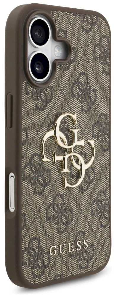 Dėklas Guess 4G Big Logo skirtas Apple iPhone 17 rudos spalvos