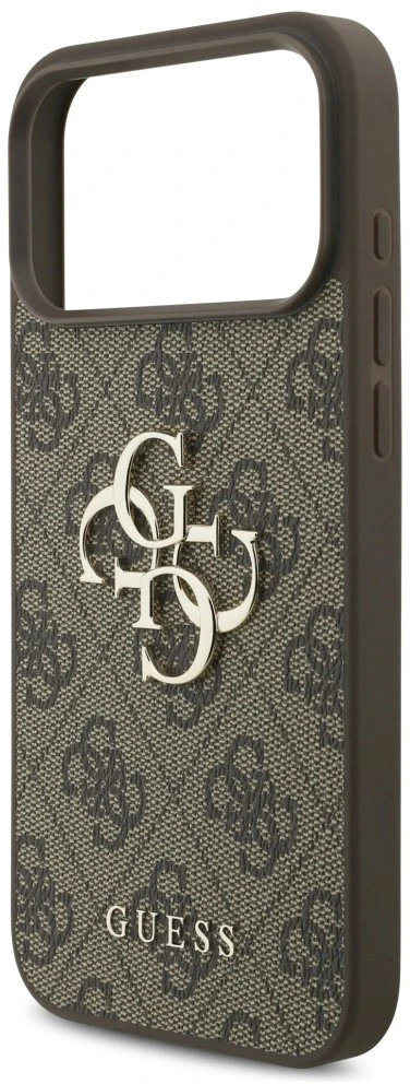 Dėklas Guess 4G Big Logo skirtas Apple iPhone 17 Pro Max rudos spalvos