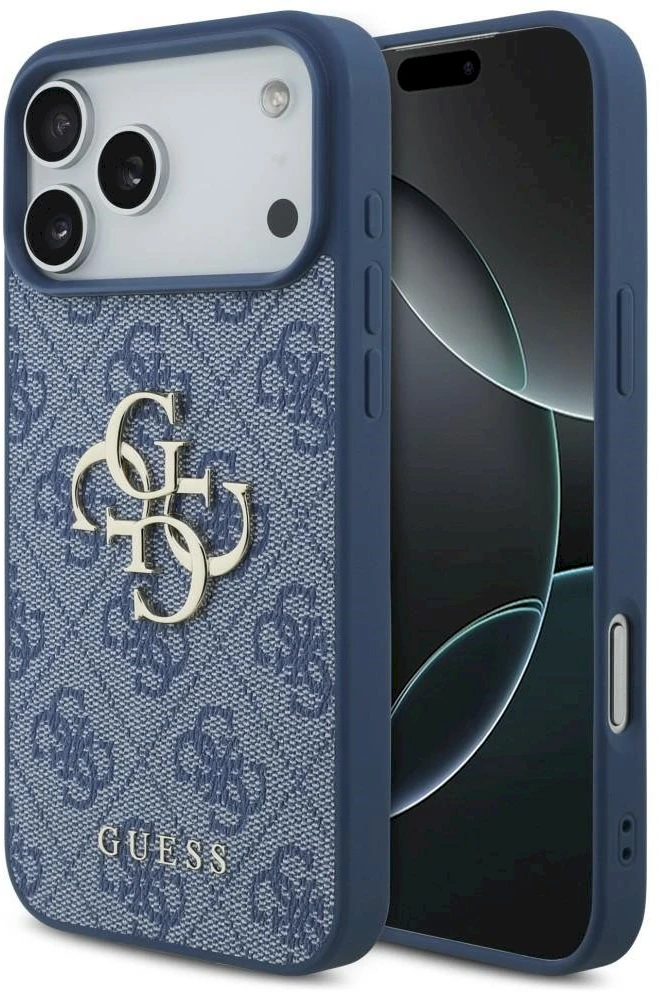Dėklas GUESS case for IPHONE 18 Pro Max/17 Pro Max (4G Big Logo) mėlynas