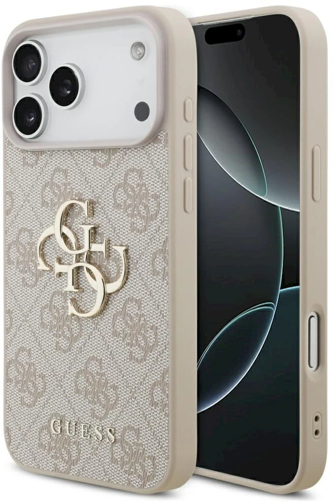 Dėklas Guess 4G Big Logo skirtas Apple iPhone 17 Pro Max rožinės spalvos