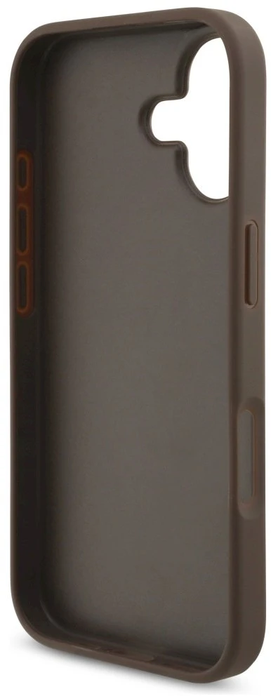 Dėklas Guess 4G Big Logo skirtas Apple iPhone 17 rudos spalvos