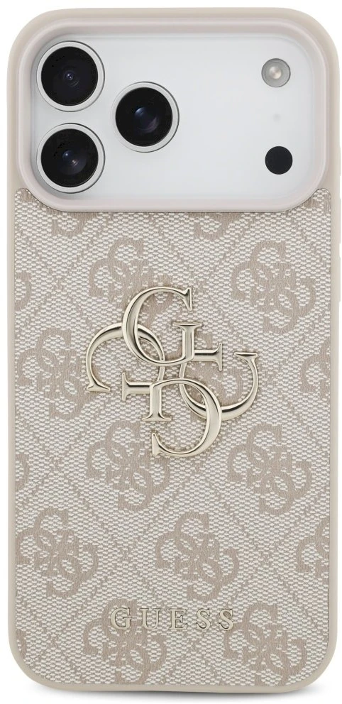 Dėklas Guess 4G Big Logo skirtas Apple iPhone 17 Pro Max rožinės spalvos