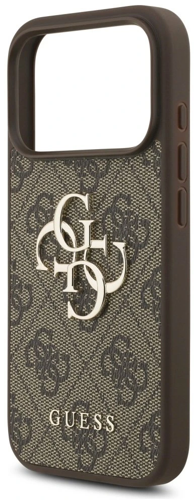 Dėklas Guess 4G Big Logo skirtas Apple iPhone 17 Pro rudos spalvos