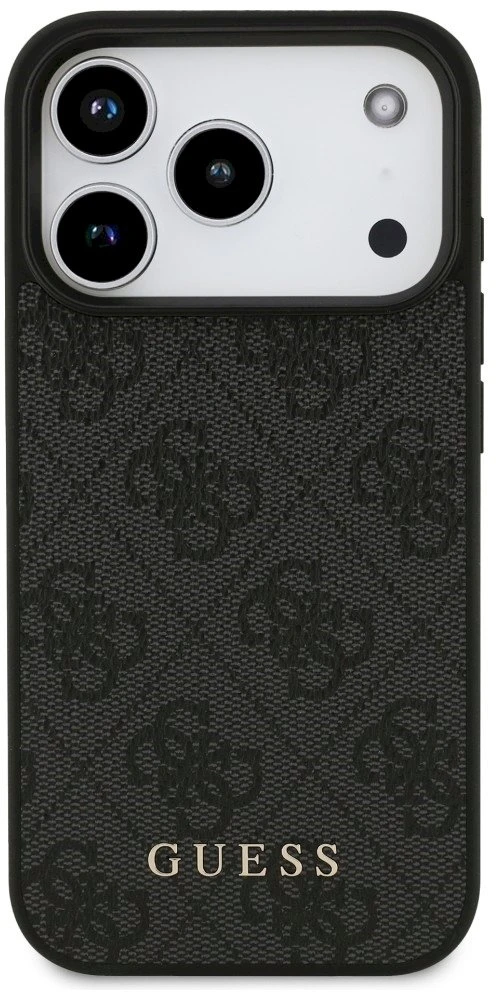Dėklas Guess 4G Classic, skirtas iPhone 18 Pro / iPhone 17 Pro, juodas