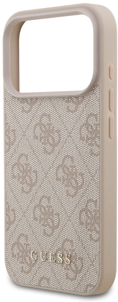 Guess 4G Classic Dėklas Apple iPhone 17 Pro rožinės spalvos