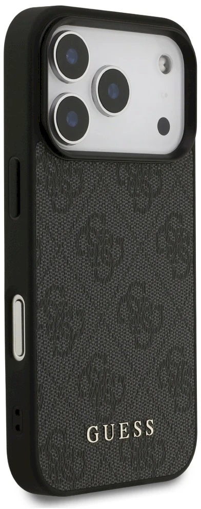 Guess 4G Classic Dėklas Apple iPhone 17 Pro juodos spalvos
