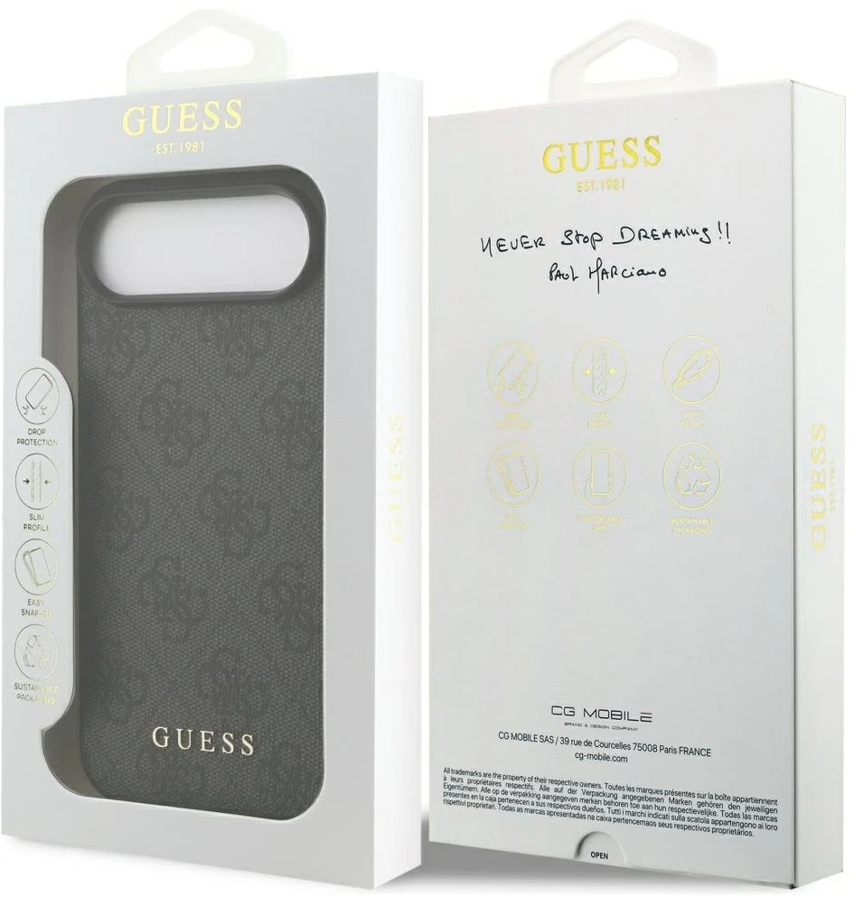 Guess 4G Classic dėklas skirtas Apple iPhone Air juodos spalvos