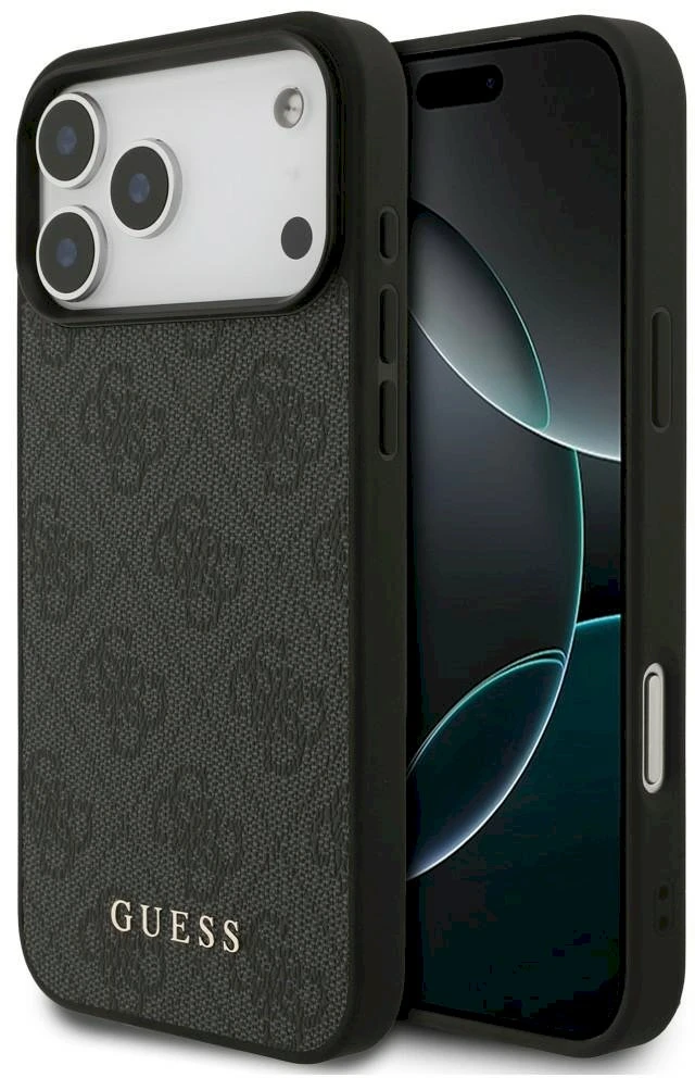Dėklas Guess 4G Classic, skirtas iPhone 18 Pro Max / iPhone 17 Pro Max, juodas