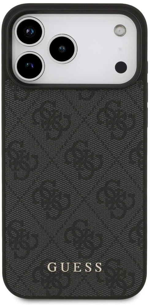 Dėklas Guess 4G Classic, skirtas iPhone 18 Pro Max / iPhone 17 Pro Max, juodas