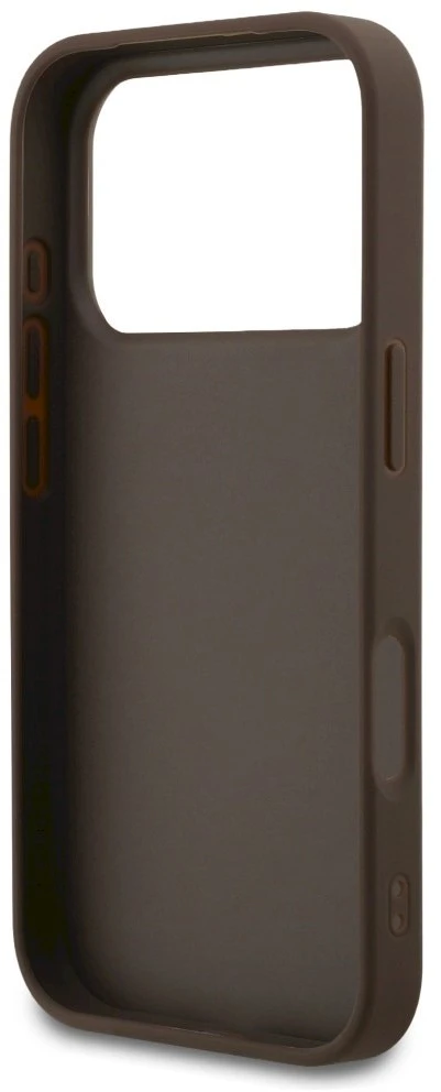 Guess 4G Classic Dėklas Apple iPhone 17 Pro rudos spalvos