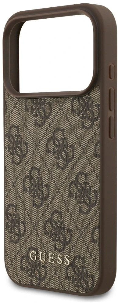 Guess 4G Classic Dėklas Apple iPhone 17 Pro rudos spalvos