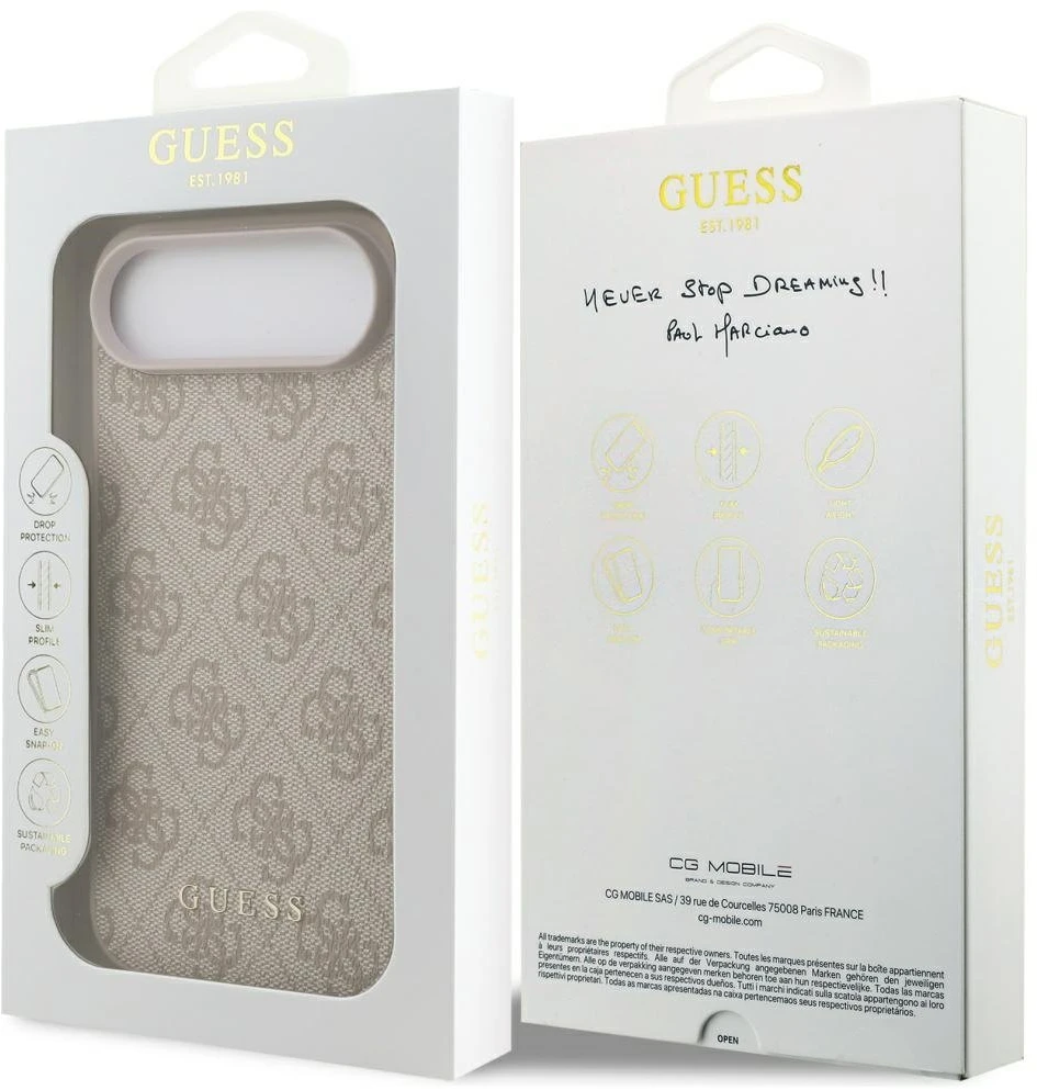 Guess 4G Classic dėklas skirtas Apple iPhone Air rožinės spalvos