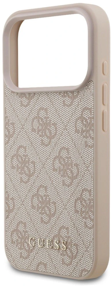 Guess 4G Classic dėklas, skirtas iPhone 18 Pro / iPhone 17 Pro, rožinis