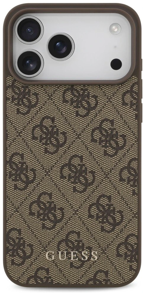 Dėklas Guess 4G Classic skirtas iPhone 18 Pro Max / iPhone 17 Pro Max rudas