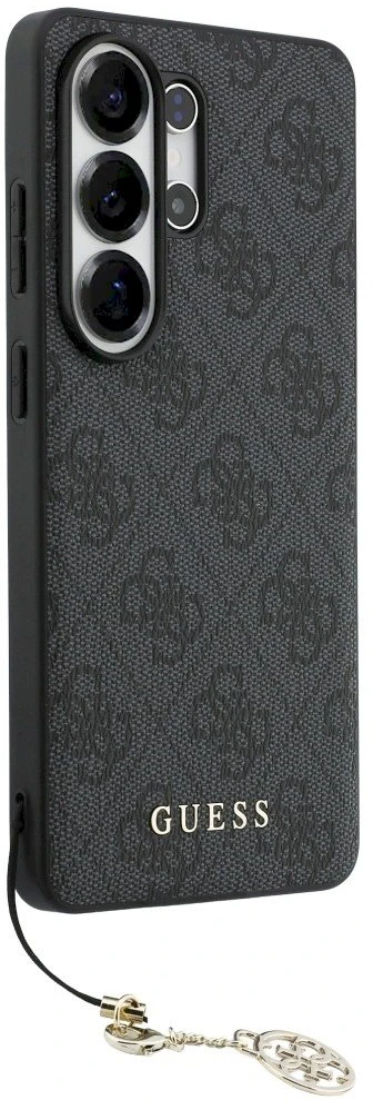 Dėklas Guess 4G Classic Logo Charm MagSafe Samsung Galaxy S26 Ultra juodos spalvos