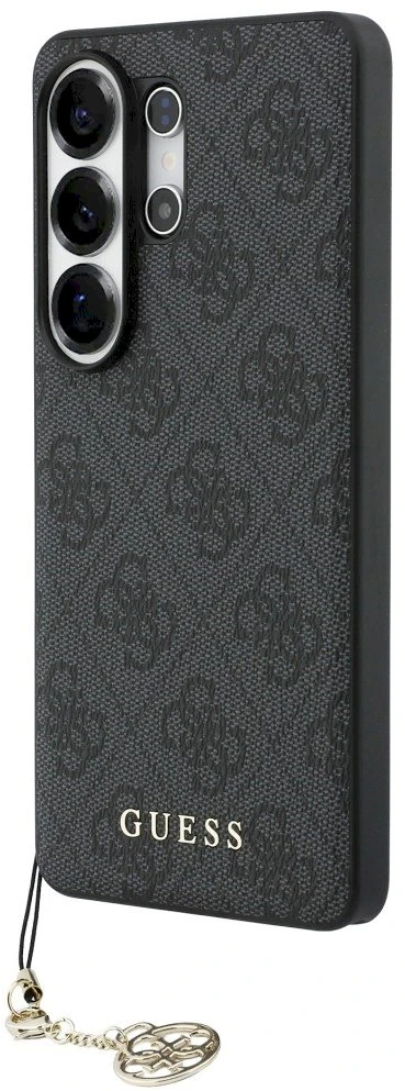 Dėklas Guess 4G Classic Logo Charm MagSafe Samsung Galaxy S26 Ultra juodos spalvos