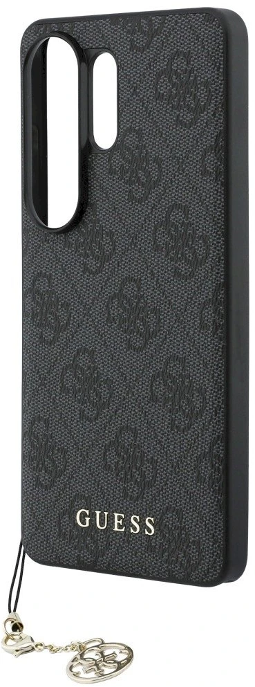 Dėklas Guess 4G Classic Logo Charm MagSafe Samsung Galaxy S26 Ultra juodos spalvos