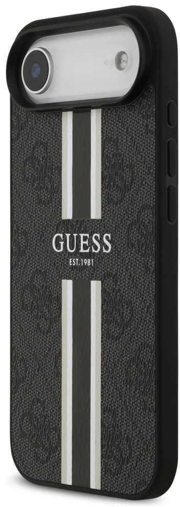 Guess 4G Printed Stripes MagSafe - dėklas skirtas Apple iPhone Air juodas