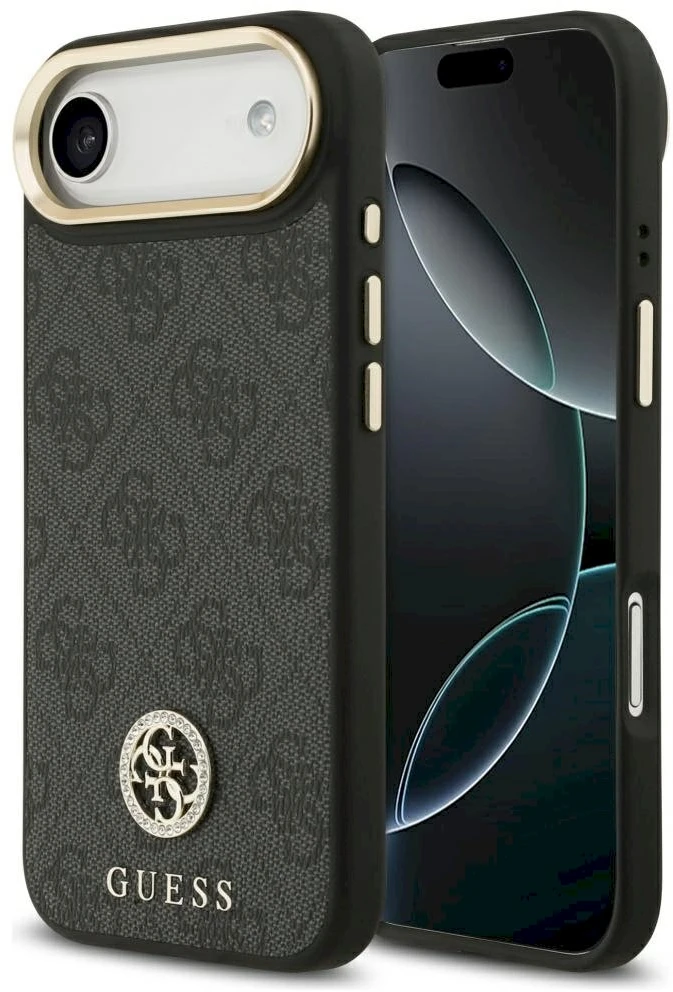 „Guess 4G Strass Logo MagSafe“ dėklas, skirtas „iPhone Air“ - juodas