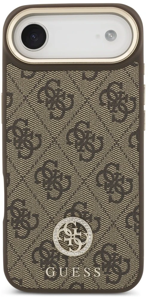 „Guess 4G Strass Logo MagSafe“ dėklas, skirtas „iPhone Air“ – rudas