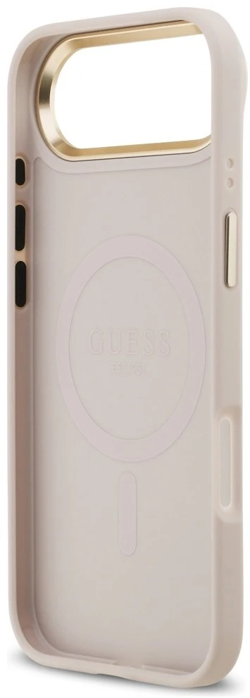 „Guess 4G Stripe MagSafe“ dėklas, skirtas „iPhone Air“ - Rožinė