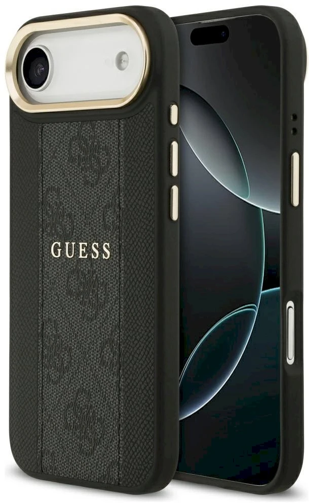 „Guess 4G Stripe MagSafe“ dėklas, skirtas „iPhone Air“ - juodas