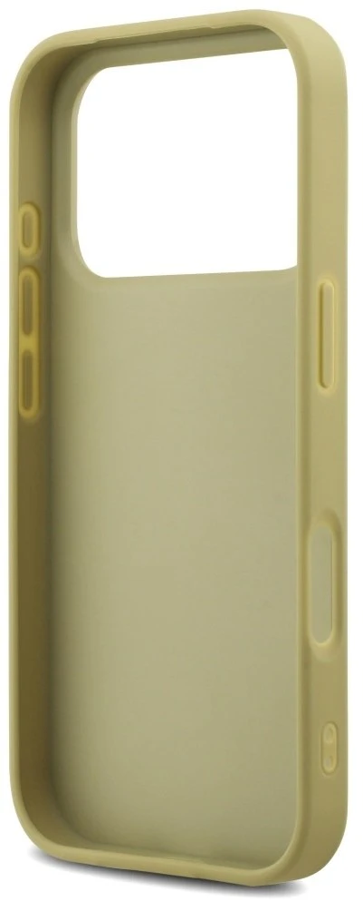 Guess Fixed Glitter Big 4G dėklas skirtas Apple iPhone 17 Pro auksinis