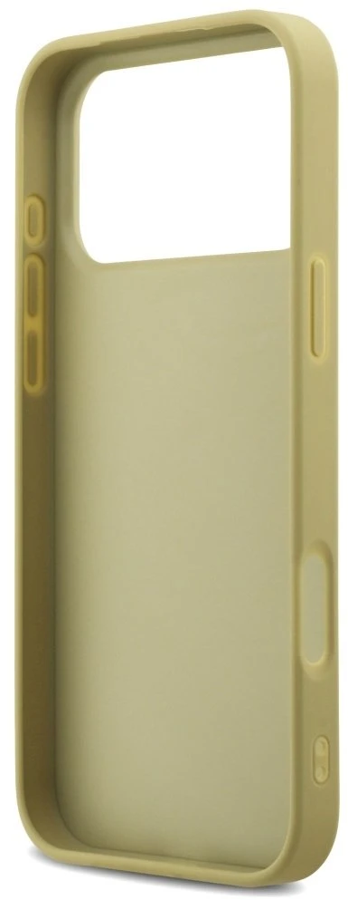 Guess Fixed Glitter Big 4G dėklas skirtas Apple iPhone 17 Pro Max auksinis